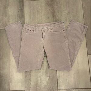 Lucky Brand Women's grey Straight Leg corduroy pants